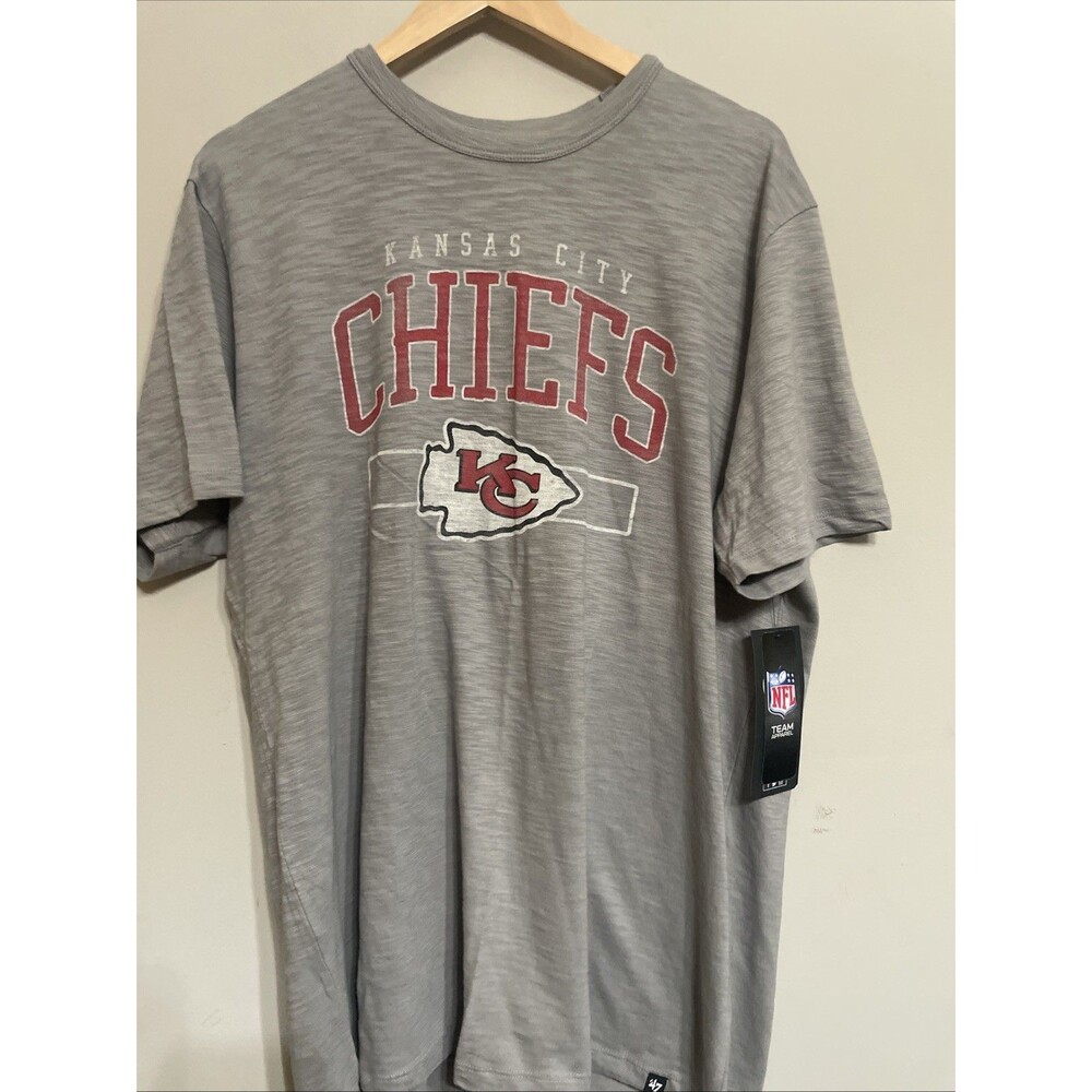 Kansas City Chiefs NWT NFL Team Apparel Gray Short Sleeve T-Shirt Men's XL/$40